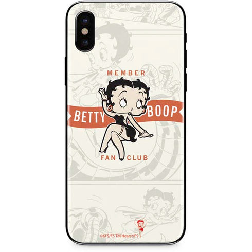 Betty Boop Member Fan Club iPhone XS Skin