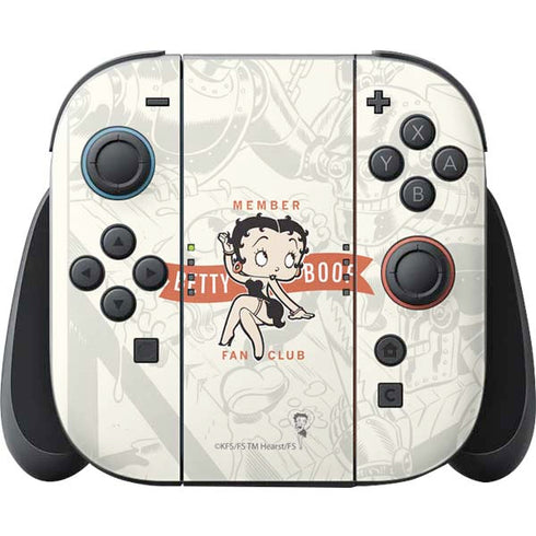 Betty Boop Member Fan Club Nintendo Switch 2 (2025) Joy-Con Controller Skin