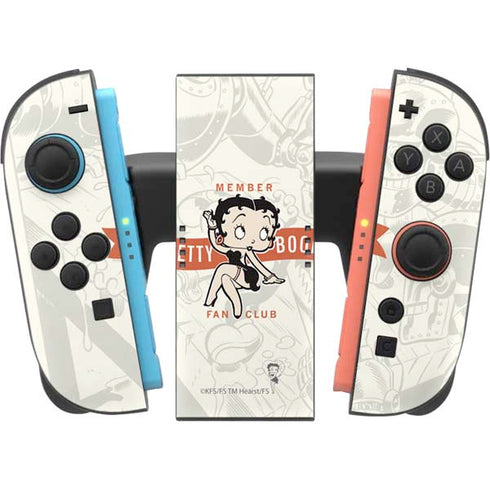 Betty Boop Member Fan Club Nintendo Switch 2 (2025) Joy-Con Controller Skin
