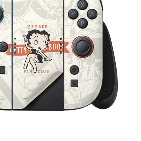 Betty Boop Member Fan Club Nintendo Switch 2 (2025) Joy-Con Controller Skin