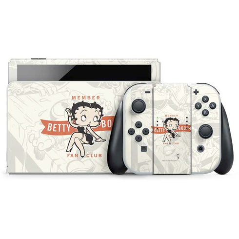 Betty Boop Member Fan Club Nintendo Skins