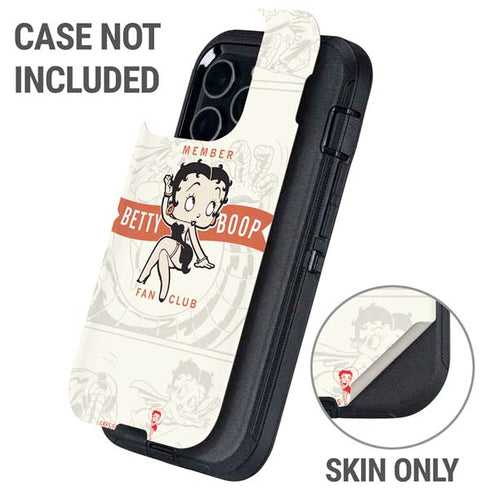 Betty Boop Member Fan Club Otterbox Defender iPhone Skin