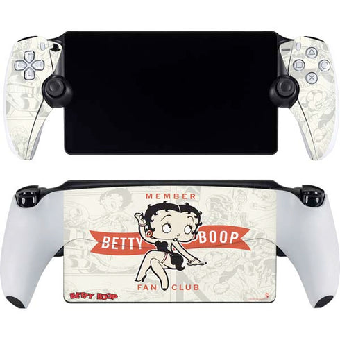 Betty Boop Member Fan Club PlayStation Portal Remote Player Skin