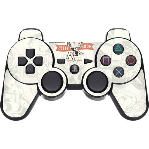 Betty Boop Member Fan Club PS3 Dual Shock wireless controller Skin