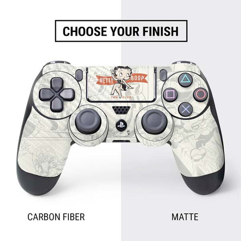 Betty Boop Member Fan Club PS4 Controller Skin