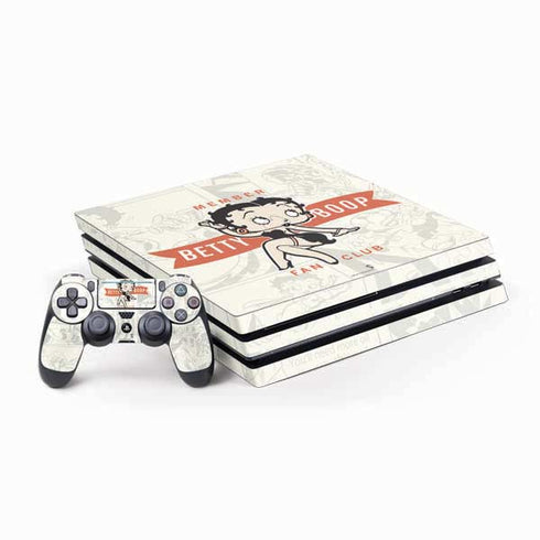 Betty Boop Member Fan Club PlayStation PS4 Skins