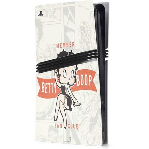 Betty Boop Member Fan Club PlayStation PS5 Skins