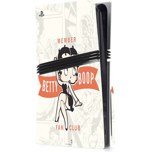 Betty Boop Member Fan Club PlayStation PS5 Skins