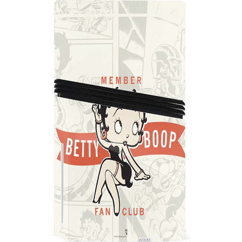 Betty Boop Member Fan Club PS5 Pro Disk Console Skin