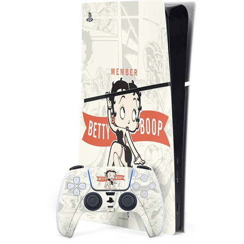 Betty Boop Member Fan Club PlayStation PS5 Skins