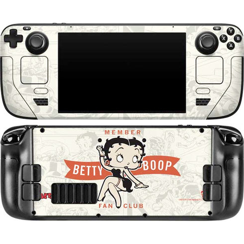 Betty Boop Member Fan Club Steam Deck Handheld Gaming Computer OLED Skin