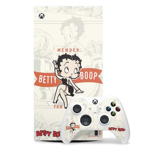 Betty Boop Member Fan Club Xbox Series X Skins