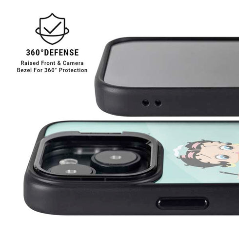 Betty Boop O Matic iPhone 15 Plus Kickstand Case