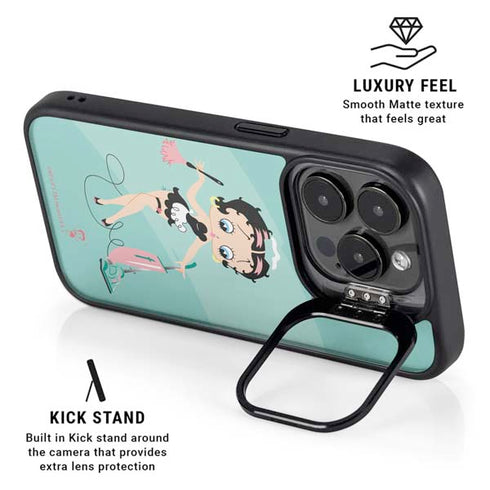 Betty Boop O Matic iPhone 15 Pro Max Kickstand Case