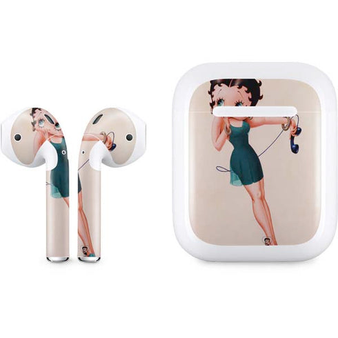 Betty Boop On the Phone Apple AirPods Skin