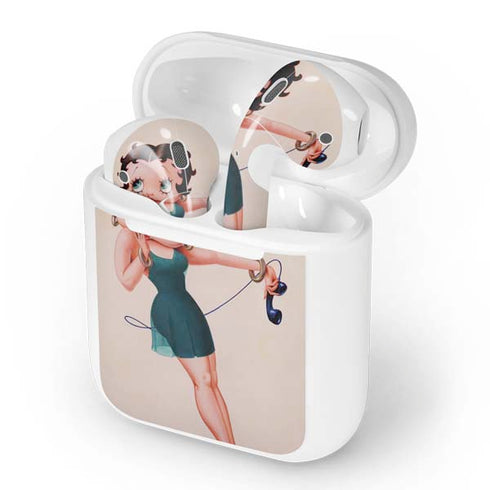 Betty Boop On the Phone Apple AirPods Skin