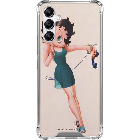 Betty Boop On the Phone Gabb Phone 4 Clear Case
