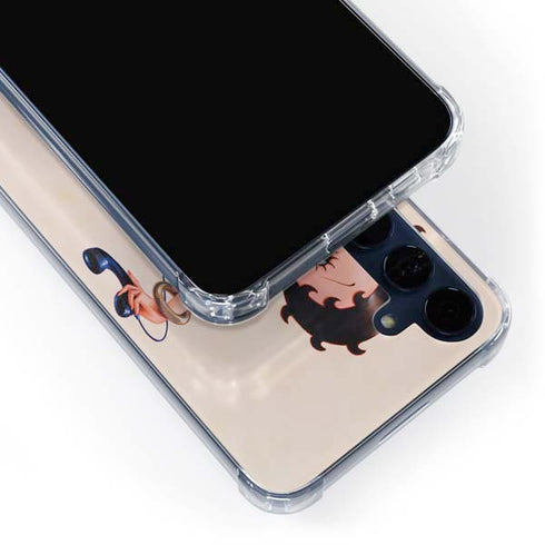 Betty Boop On the Phone Galaxy A55 5G Clear Case