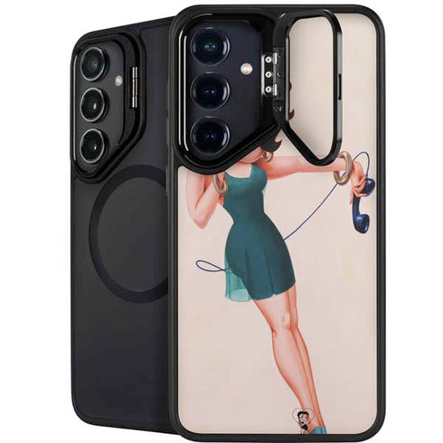 Betty Boop On the Phone Galaxy S24 Kickstand Case
