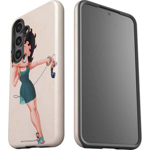 Betty Boop On the Phone Galaxy S25 Plus Impact Case