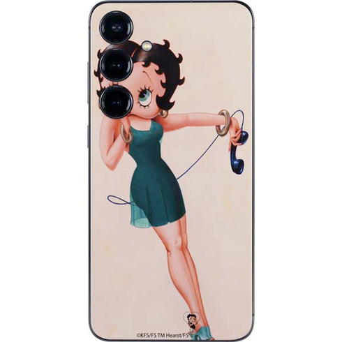 Betty Boop On the Phone Galaxy S25 Plus Skin