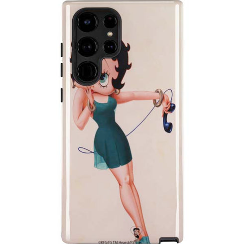 Betty Boop On the Phone Galaxy S25 Ultra Impact Case