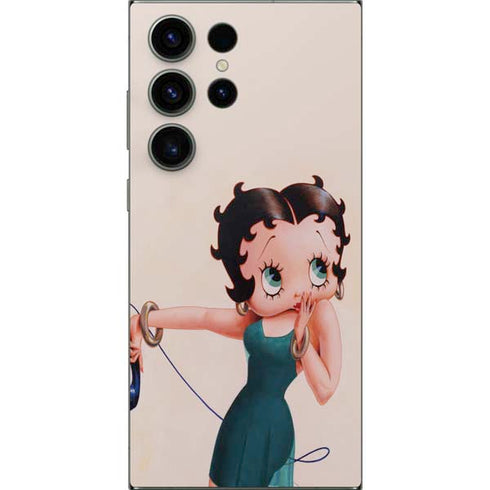 Betty Boop On the Phone Galaxy S24 Ultra Skin