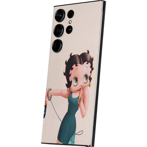 Betty Boop On the Phone Galaxy S25 Ultra Skin