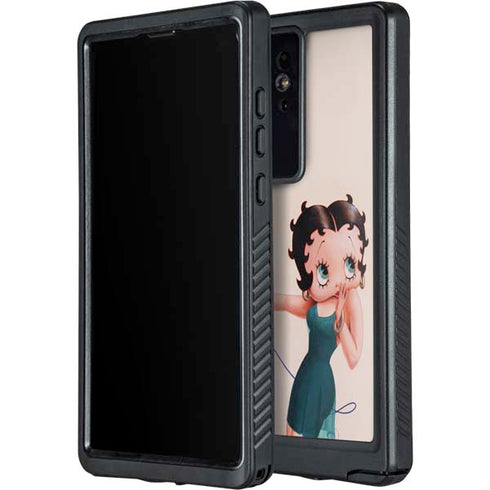 Betty Boop On the Phone Galaxy S24 Ultra Waterproof Case
