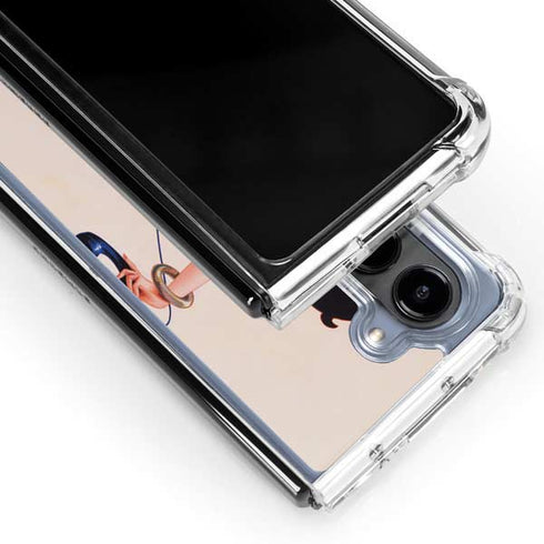 Betty Boop On the Phone Galaxy Z Fold5 5G Clear Case