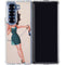 Betty Boop On the Phone Galaxy Z Fold6 Clear Case