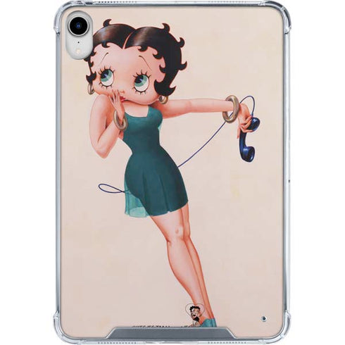 Betty Boop On the Phone iPad 11th Gen (2025) Clear Case