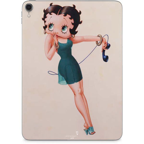 Betty Boop On the Phone Apple iPad Pro Skin