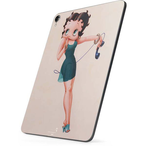 Betty Boop On the Phone Apple iPad Pro Skin