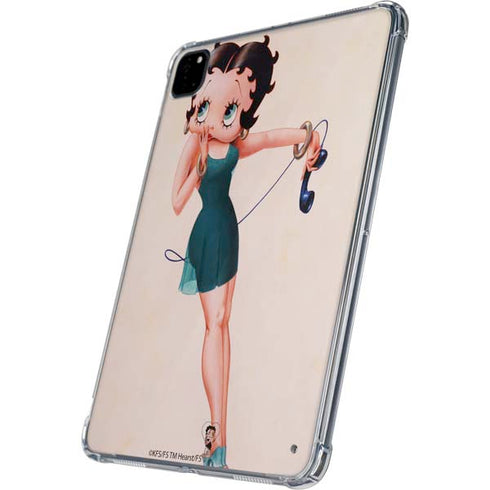 Betty Boop On the Phone iPad Pro 11in (2024) Clear Case