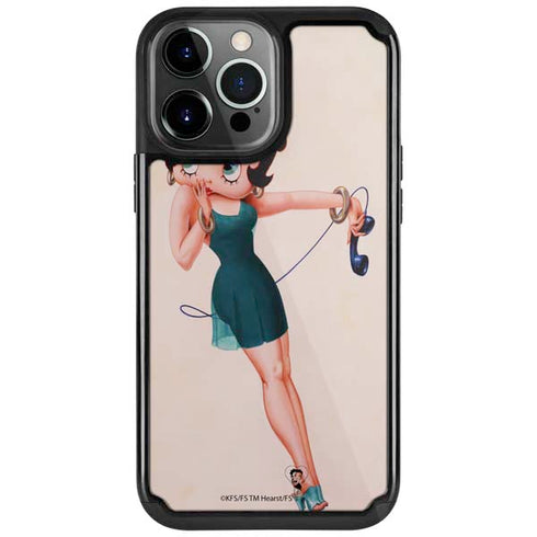 Betty Boop On the Phone iPhone Cases