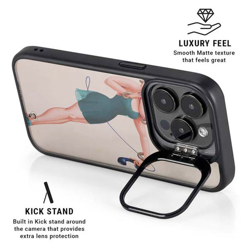 Betty Boop On the Phone iPhone 13 Pro Kickstand Case