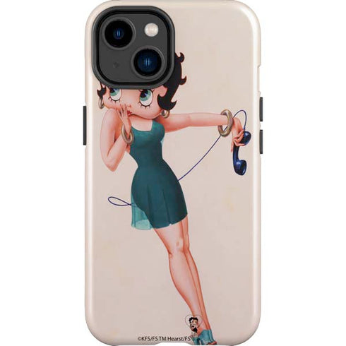 Betty Boop On the Phone iPhone 15 Impact Case