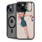 Betty Boop On the Phone iPhone 15 Kickstand Case