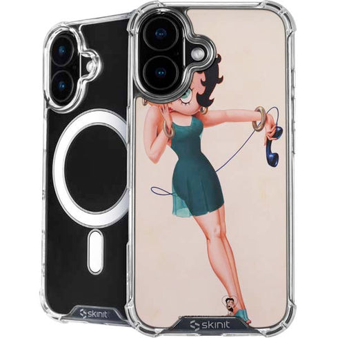 Betty Boop On the Phone iPhone 16 Plus MagSafe Case