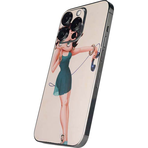Betty Boop On the Phone iPhone 16 Pro Skin