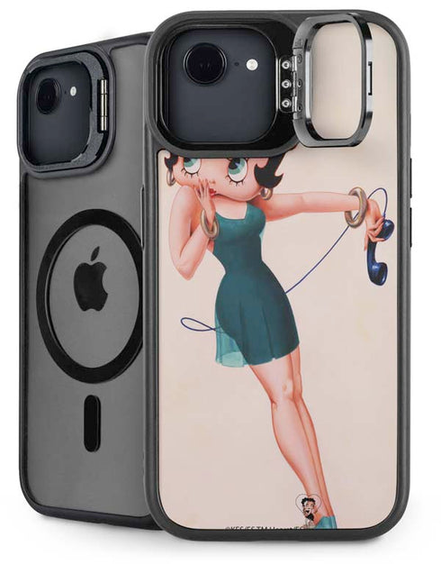 Betty Boop On the Phone iPhone 16e Kickstand Case