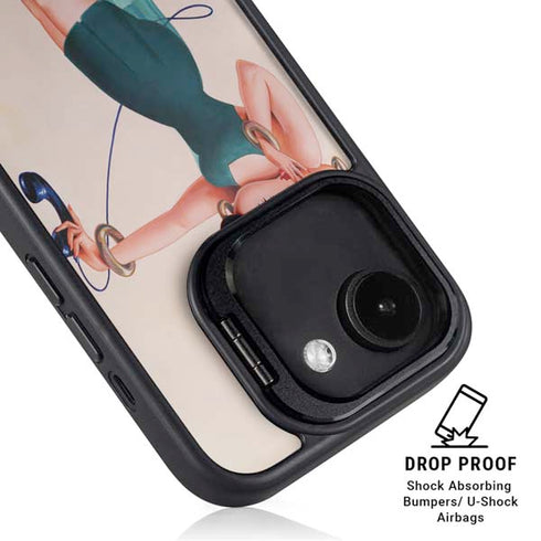 Betty Boop On the Phone iPhone 16e Kickstand Case