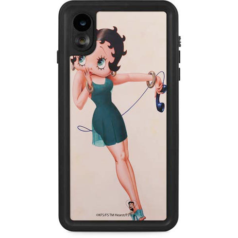 Betty Boop On the Phone iPhone Cases