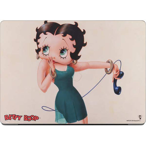 Betty Boop On the Phone Apple MacBook Pro 14-inch Skin
