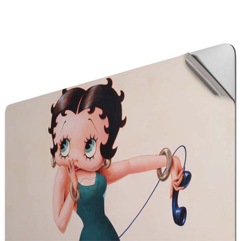 Betty Boop On the Phone Apple MacBook Pro 16-inch Skin