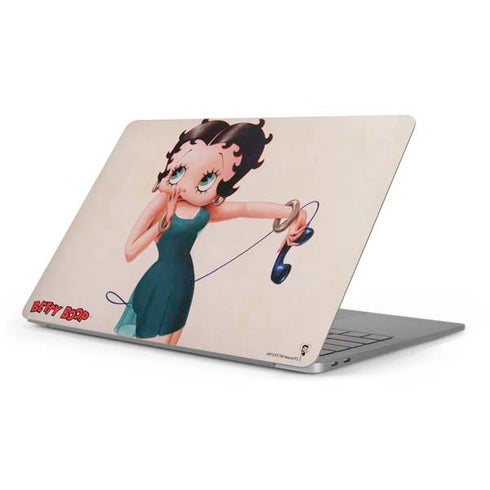 Betty Boop On the Phone Apple MacBook Pro 16-inch Skin