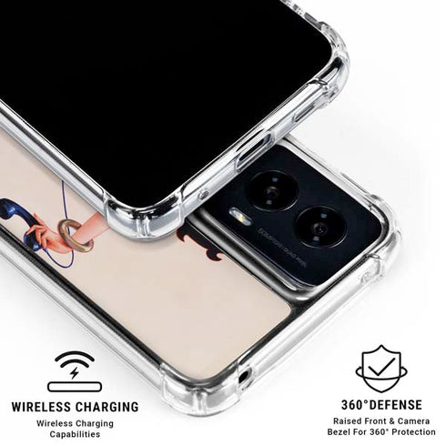 Betty Boop On the Phone Moto G Power 5G (2024) Clear Case