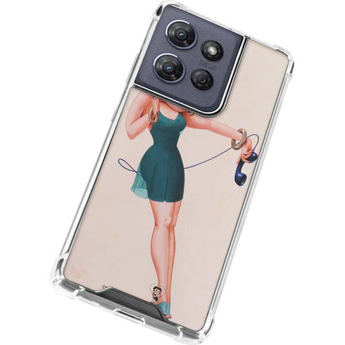 Betty Boop On the Phone Moto G Power 5G (2025) Clear Case