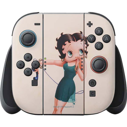 Betty Boop On the Phone Nintendo Switch 2 (2025) Joy-Con Controller Skin